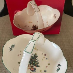 Christmas Tree Ceramic Basket